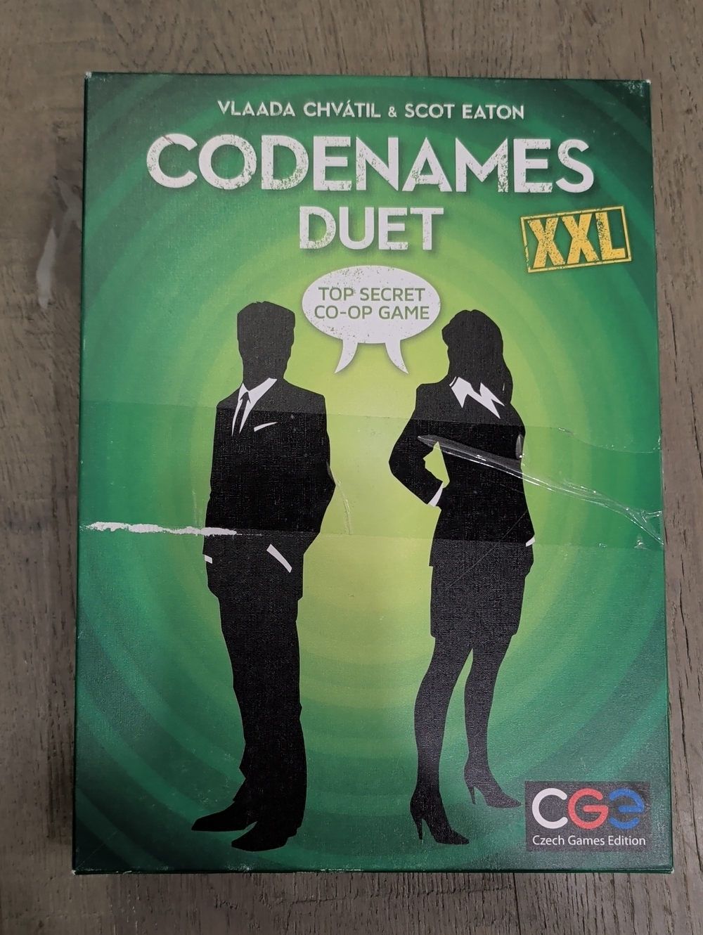 Codenames Duet XXL Cooperative Word Game - Green Box
